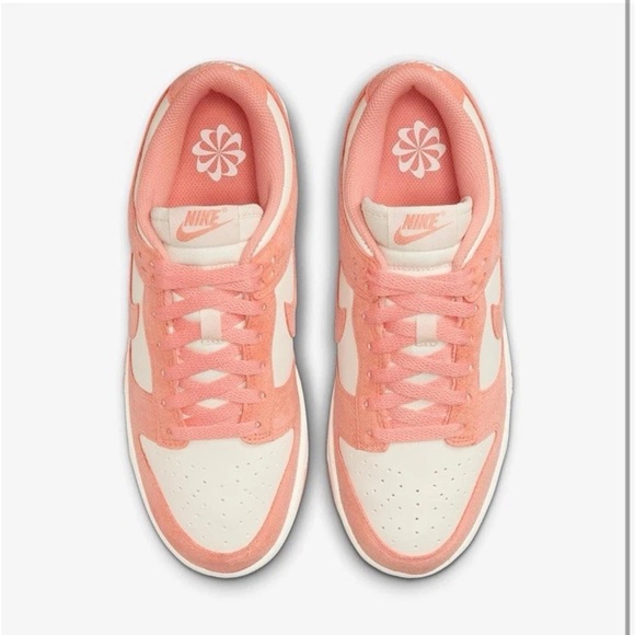 Nike Dunk Low Soft Pearl Pink-Apricot Agate-White Womens Sizes (HJ7673-003] - Picture 2 of 7